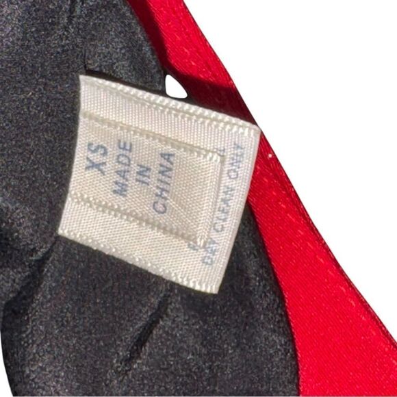 REBECCA MINKOFF x REVOLVE SILK Mustang red open front Becky Jacket size xsmall - Picture 5 of 7